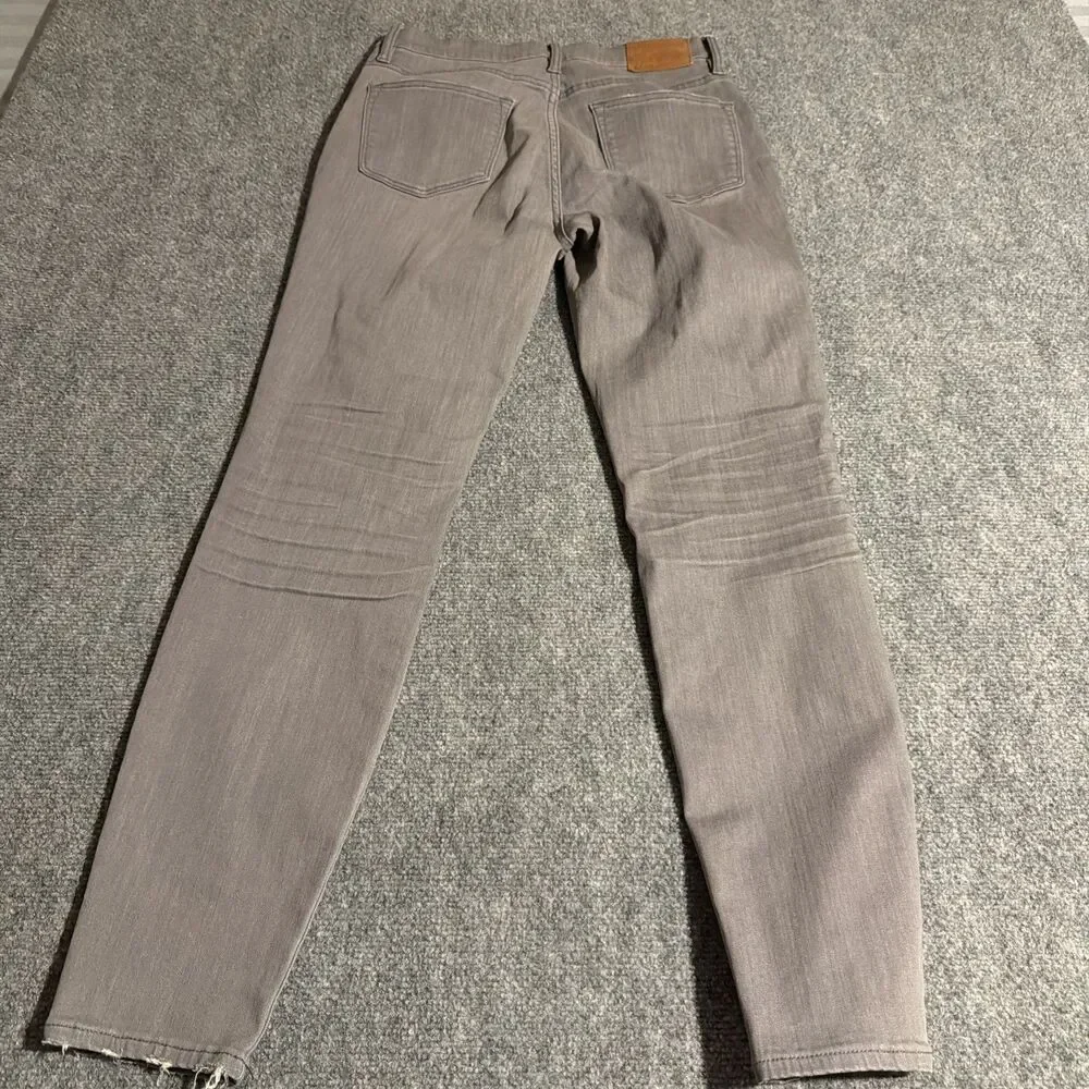J Crew Denim Jeans Womens Size 30 Gray Lookout High Rise Skinny Stretch